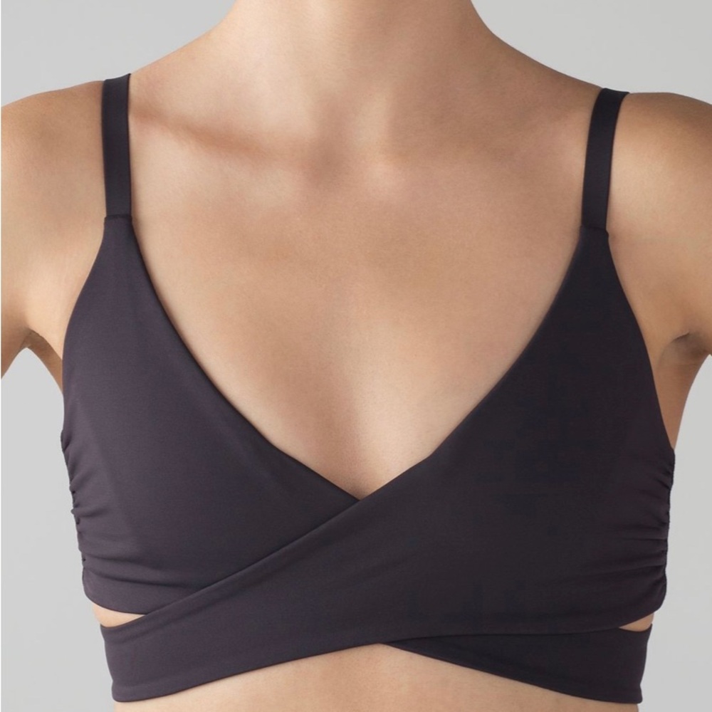 Women's Black Wrap Bralette - Comfortable Everyday Support